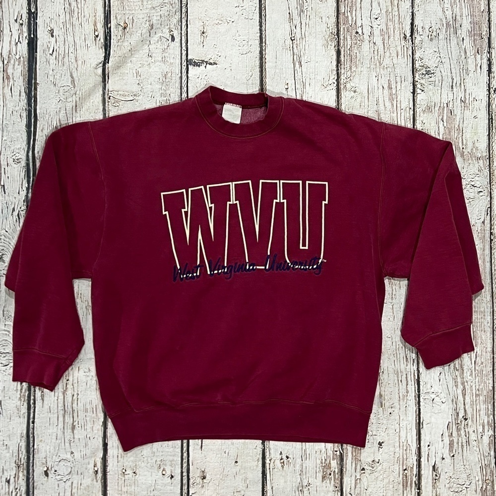 West Virginia University Mountaineers Vintage Stitched 1980s Sweatshirt
